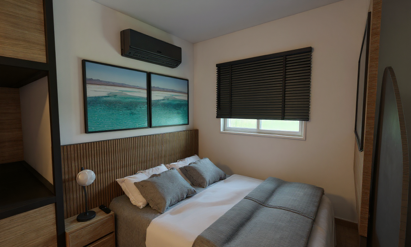 Quarto Master - Portfolio de projetos 3D - Curso SketchUp e Enscape Quarto Master